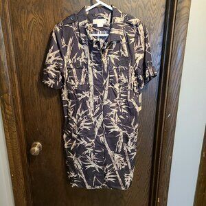 NWT MICHAEL KORS SAFARI STYLE WOMENS DRESS POCKETS SIZE LARGE